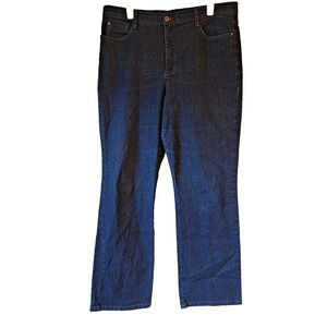 Gloria Vanderbilt Stretch Waistband Jeans Women’s 16 Dark Wash Bootcut Denim